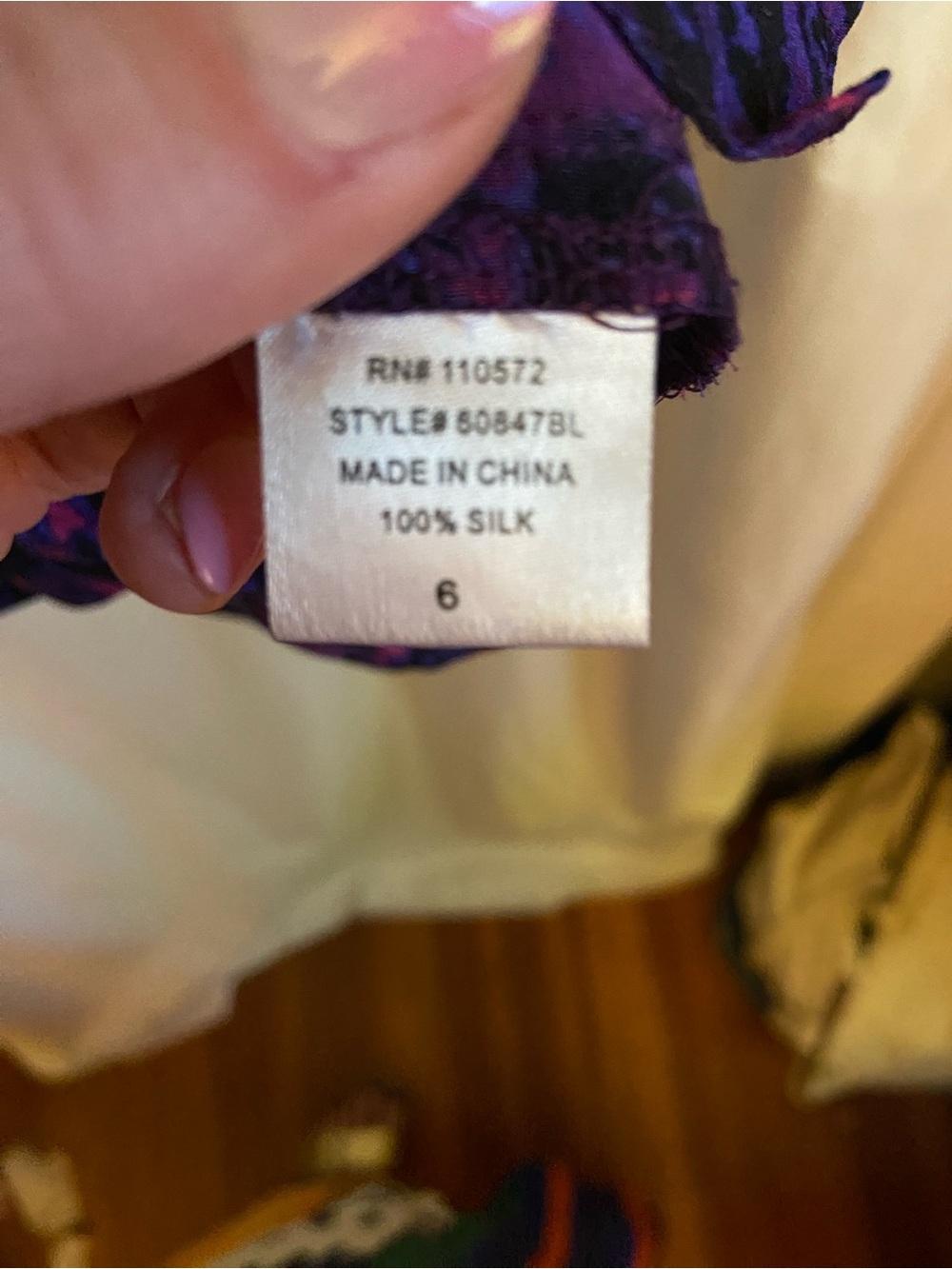 Cynthia Vincent Purple and Pink Short-Sleeve Tunic - Picture 5 of 5
